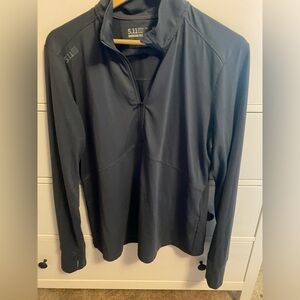 5.11 Women’s Quarter-Zip, XL, blue-grey
